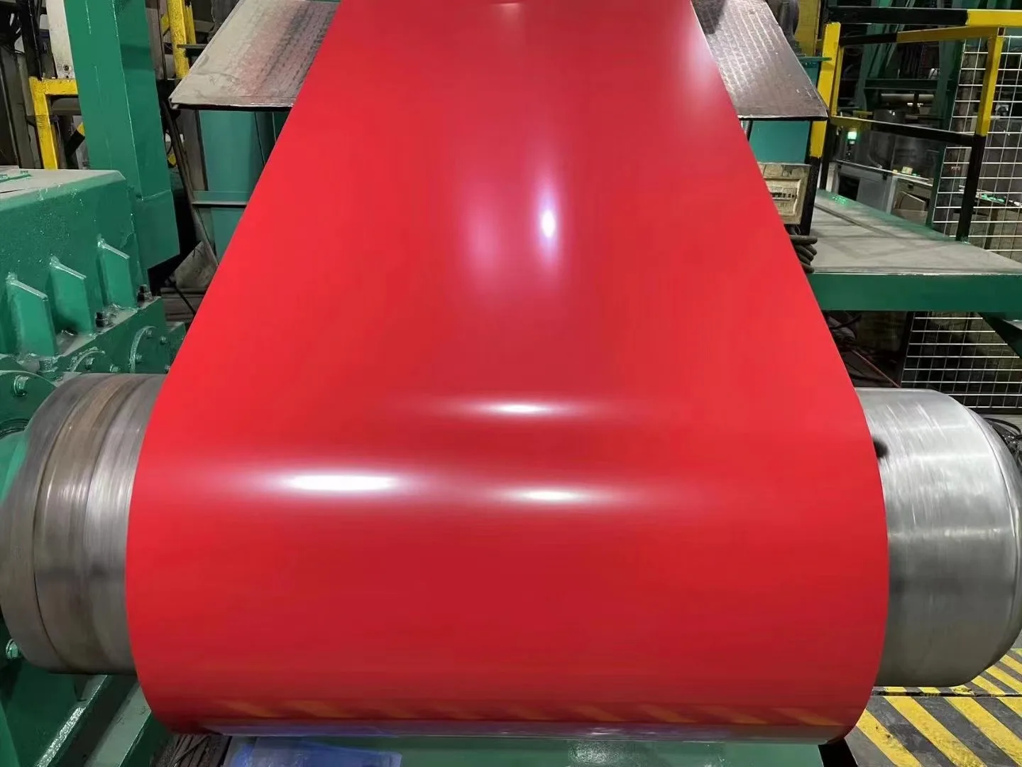 PPGI pre-painted galvanized steel coil sample showing color coating