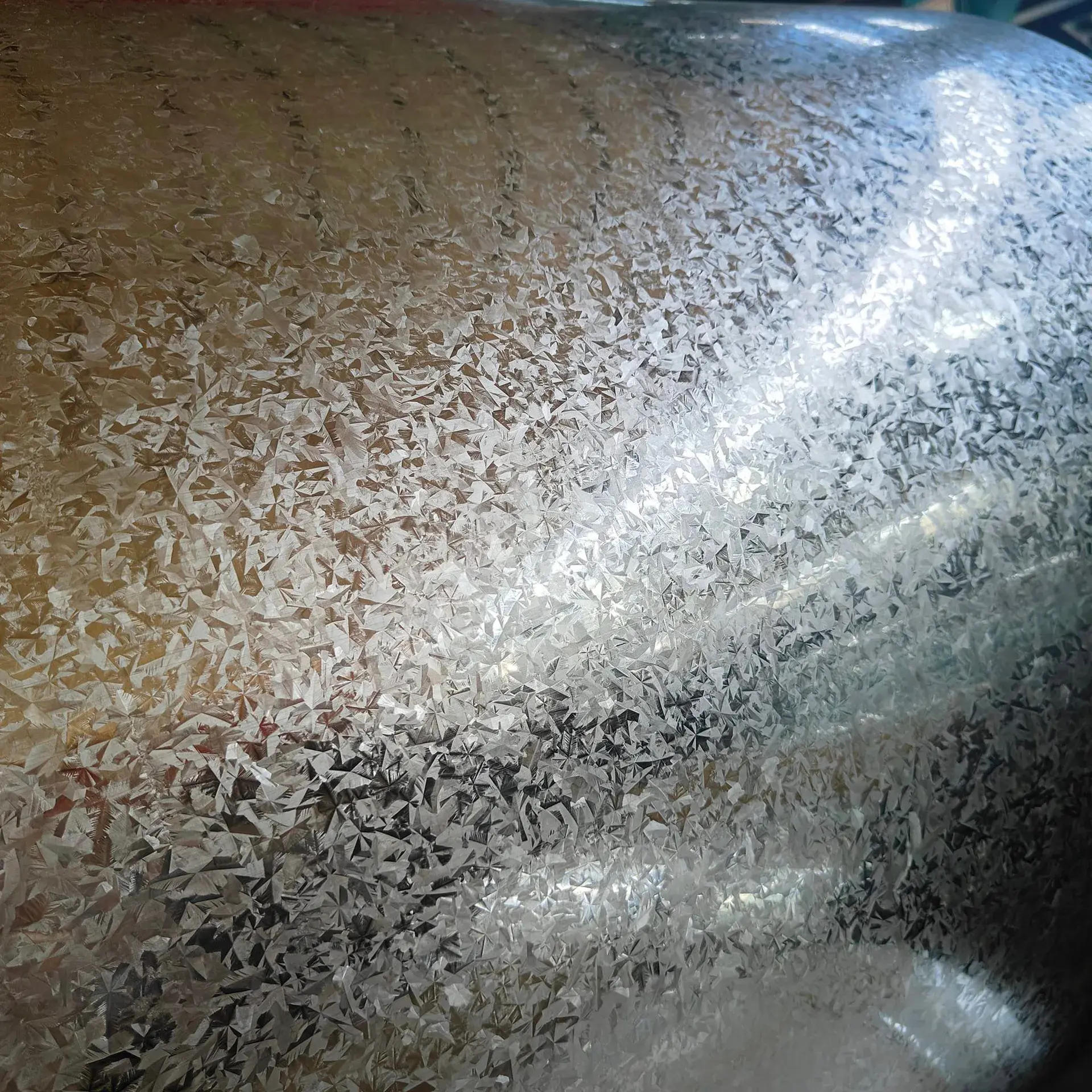 Galvanized Steel Coil - Hot Dip GI Coil Z40-Z275 surface close up