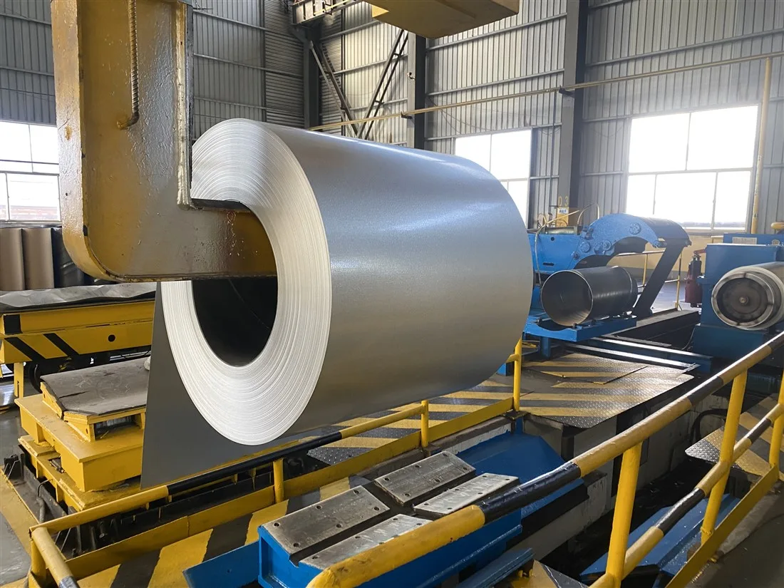 25% Aluminum-Zinc Steel Coil - ZAM / Galfan Alternative surface close up