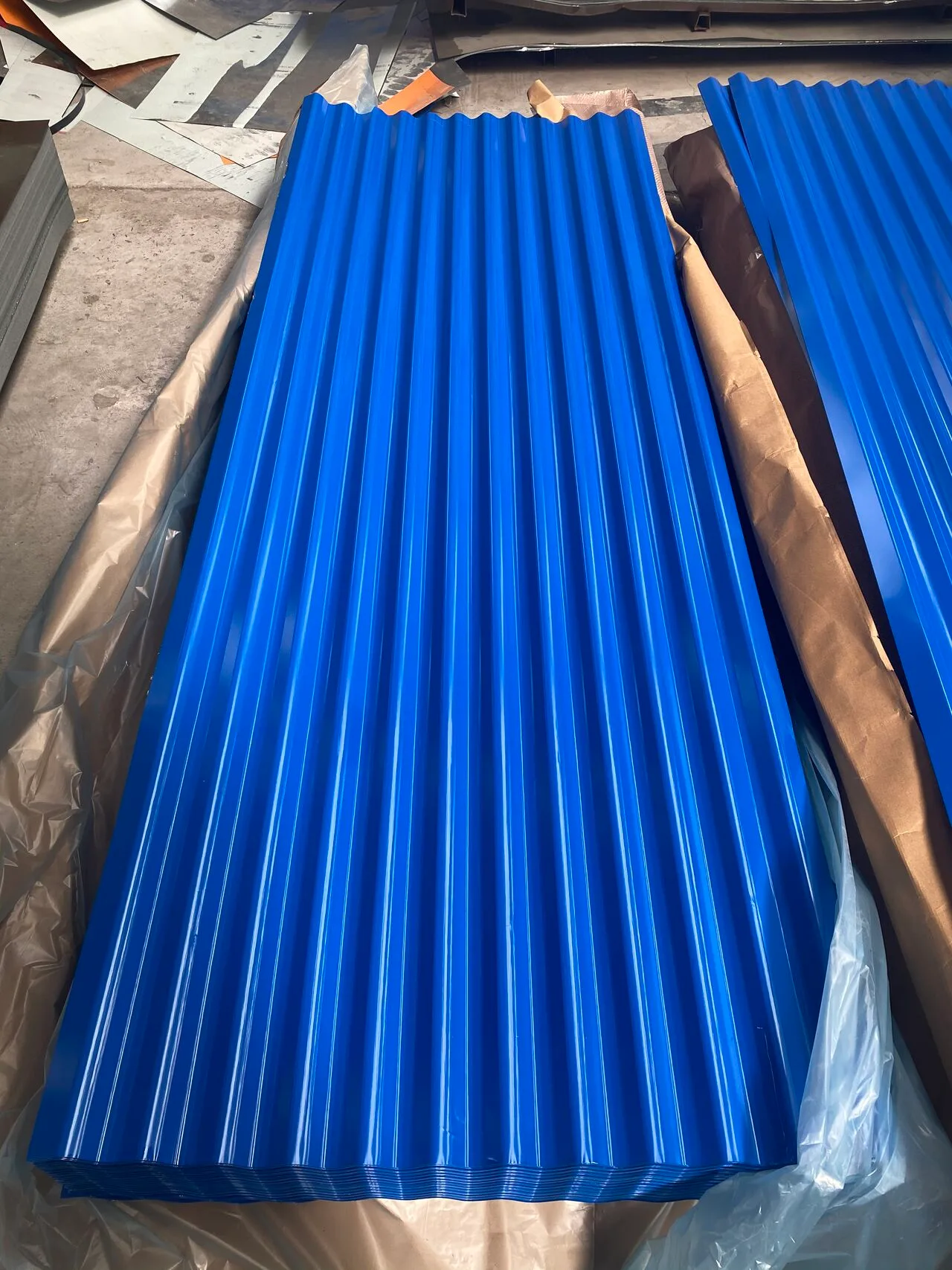 Industrial Facility application for Corrugated Roofing Sheet - Wave Profile Metal Roof Panel