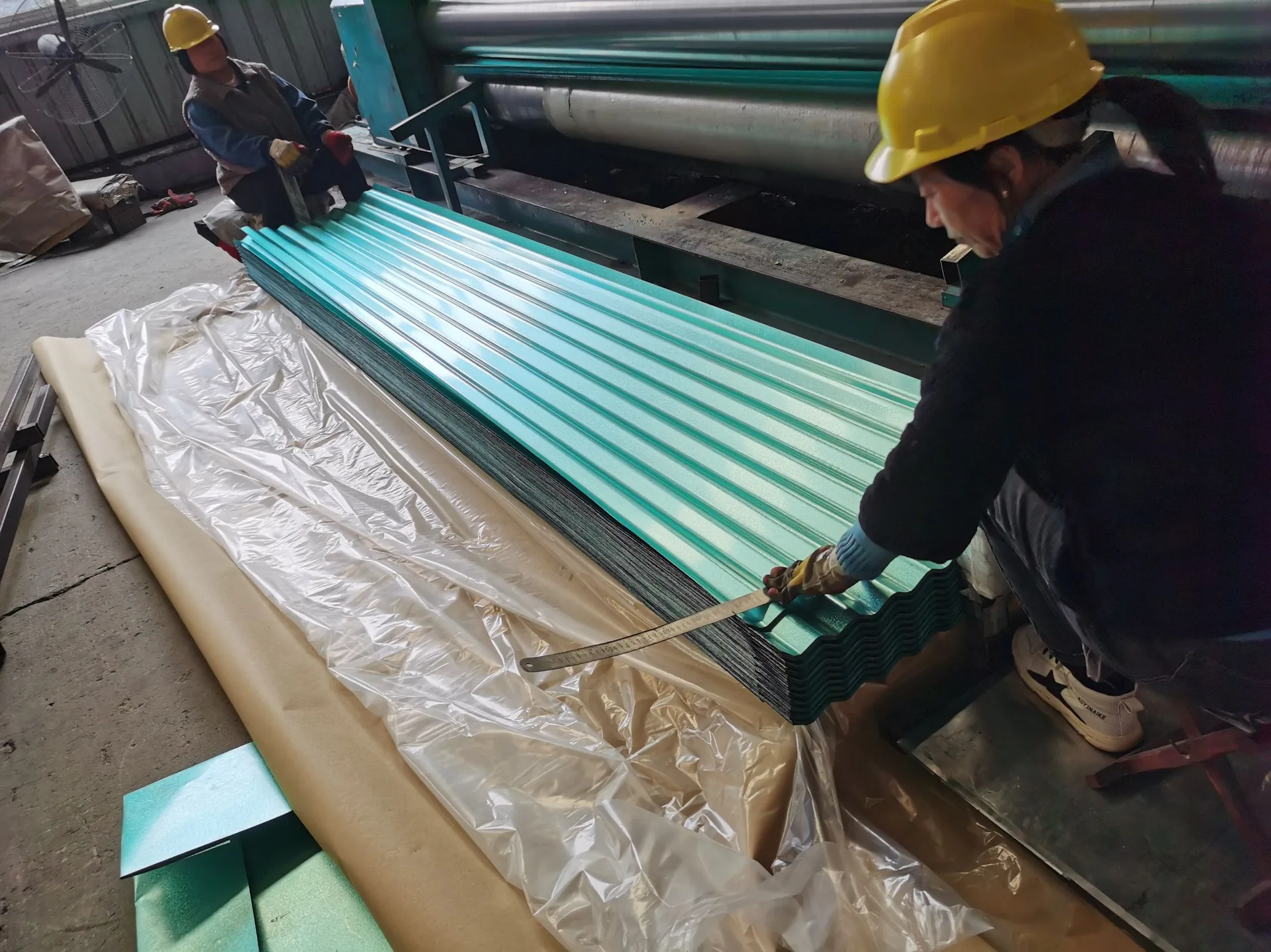 Residential Roofing application for Corrugated Roofing Sheet - Wave Profile Metal Roof Panel