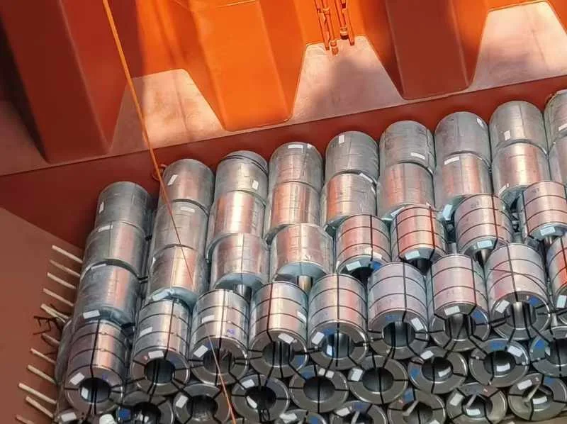Break bulk vessel shipment of 55% Aluminum-Zinc Steel Coil - AZ150 Galvalume Standard