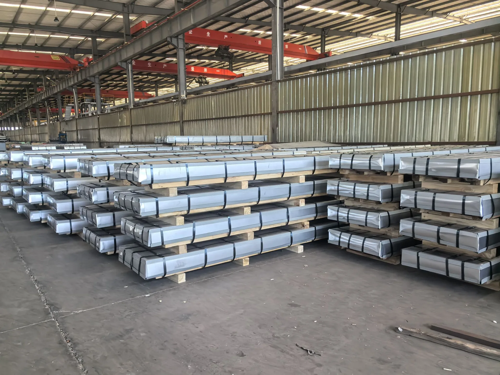 Break bulk vessel shipment of Corrugated Roofing Sheet - Wave Profile Metal Roof Panel
