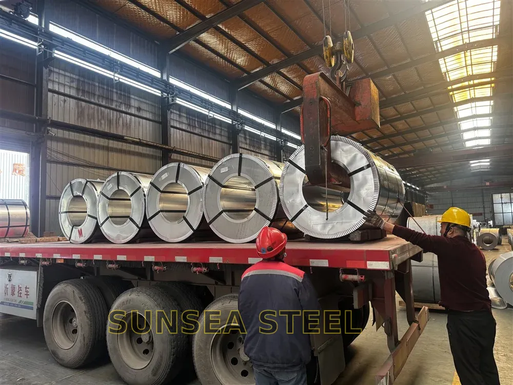 1800MT PPGL Steel Coils Loading for Tema Ghana